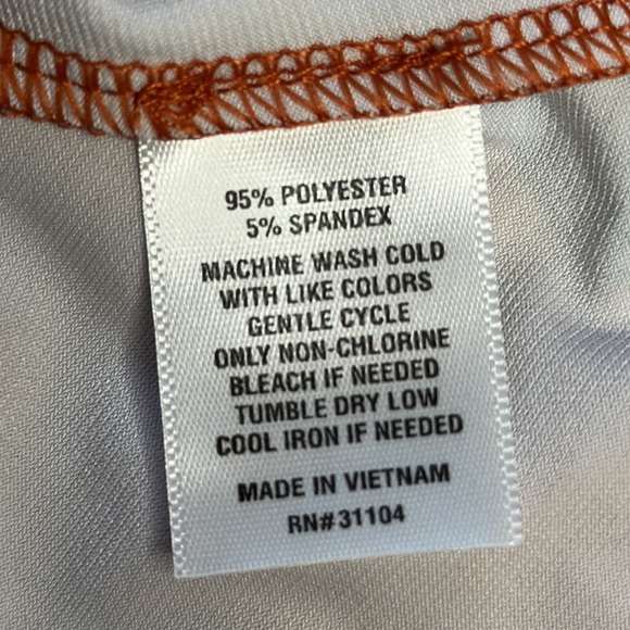 THE LIMITED | Printed Halter Top, Color is Rust with a Petal Design - Picture 8 of 9